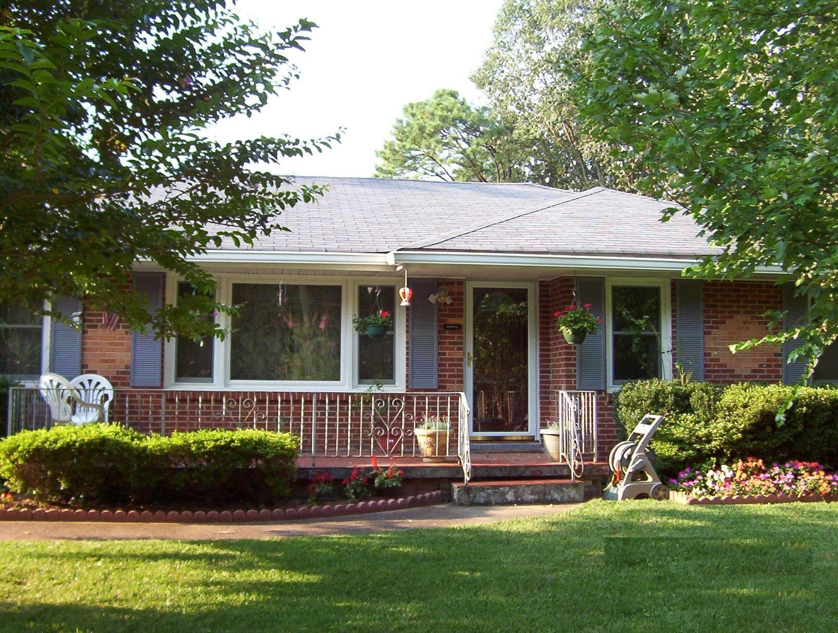 Front of House with Slider Windows
